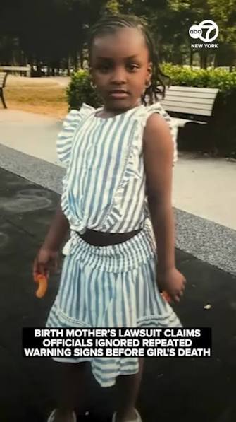 The birth mother of a 7-year-old Long Island girl who died after allegedly  suffering months of abuse plans to sue Suffolk County, claiming officials  ignored repeated warning signs before her death. ...