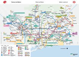 Imagens do metro de madrid (espanha). Barcelona Metro Map Bcn Metro Karte Katalonien Spanien