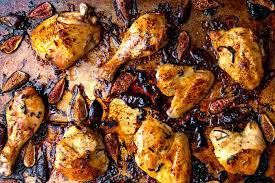 Roasted Figs And Chicken For A Sweet And Savory New Year Sheet Pan Suppers Sheet Pan Recipes New York Times Cooking