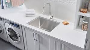 White acrylic kitchen sink drop in for 30 seconds out apparel. Kitchen Sink Buying Guide Lowe S