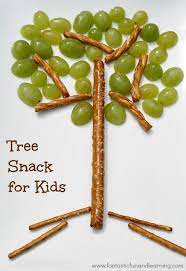 Let's be honest, snacks are the most important meal of the day. Easy Tree Snack For Kids Creative Snacks Healthy Snacks For Kids Kids Meals