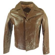 Vintage 70s Leather Jacket Mens Small Brown Paisley Liner Fitted 40 The Clothing Vault Leather Jacket Jackets Leather Jacket Men