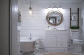 Natural bathroom vanity lowes with green plant idea. Kindred Homestead
