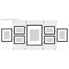 Gallery Perfect Snapshot 7 Piece Frame Set Walnut Wall Frame Set Picture Wall Layout Perfect Gallery Wall