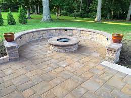 Check spelling or type a new query. Paver Patio Ep Henry Patio Fire Pit Sitting Wall Outdoor Pergola Paver Patio Backyard Patio