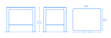 Standard height vs counter height vs bar height dining. Min Bedside Table Shelf Dimensions Drawings Dimensions Com