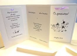 Su un cartoncino colorato, in mood con. Ci Sposiamo Interno Inviti Di Nozze Sposa Partecipazione