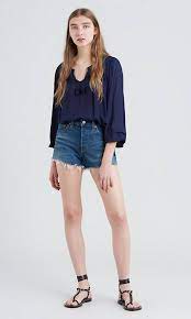 501 Womens Shorts Dark Wash Levi S Us