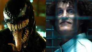 Tom Hardy offers a look at Woody Harrelson as Cletus Kasady in Venom 2