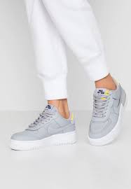 Black And White Nike Air Force 1 Shadow Air Force 1 Shadow Sneakers Wolf Grey Chrome Yellow Lavender Mist Zalando Dk Nike Air Force Grey Nike Air Force 1 Outfit Nike Air Force
