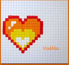 Les Creas De Valma Mes Dessins Pixels Septembre 2017 Dessin Pixel Dessin Carreau Coloriage Pixel Art