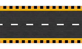 Top View Highway Straight Dark Road Flat Design Icons Road Texture Flag Icon