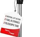 TERA PUMP Heavy Duty 316 Stainless Steel Vertical Manual Drum Pump Self Priming Fits 15-55 Gallon For Diesel, Kerosene, Acetone, Chemicals, Solvents, ...