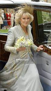 The Duchess Of Cornwall Formerly Camilla Parker Bowles Arrives At Royal Wedding Gowns Royal Brides Camilla Duchess Of Cornwall