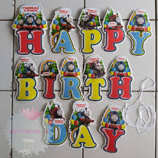 Thank you to our patron, the princess royal @royalfamily for closing save with stories with a final reading of thomas and the royal engine @thomasfriends created by reverend w. Buy Bunting Flag Happy Birthday Hbd Banner Thomas And Friends Large Train Banner Bunting Flag Happy Birthday Hbd Kereta Thomas And Friends Besar Seetracker Malaysia