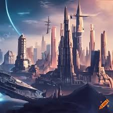 Star wars mega city on Craiyon