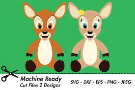 Download Cute Deer Svg Cut Files Png Deer Clipart Happy Baby Deer 517236 Svgs Design Bundles
