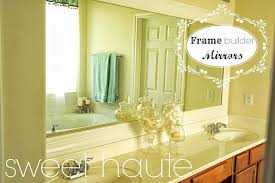 Browse large statement pieces that are 4.5 in height, or opt for a dainty look with our smaller foam crown molding pieces. Sweet Haute How To Frame Builder Mirrors Home Diy Home Bathroom Makeover