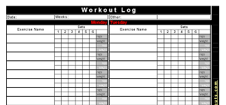 best free printable workout logs silicone wedding band