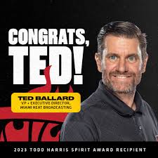 Our own Ted Ballard has been named the NBA's 2023 Todd Harris Spirit Award  winner. The award, named in honor of longtime NBA executive Todd Harris,  recognizes a broadcaster or executive who