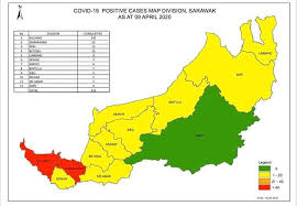 Now includes a last stand map mode. Sufriyusopshamsudin On Twitter Covid 19 Positive Cases Map Division Sarawak As At 9 April 2020