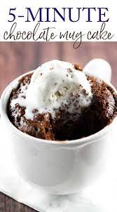 5 Minute Chocolate Mug Cake Recipe Chocolate Mug Cakes Mug Cake Mug Recipes