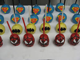 Super Hero Cake Pops Galletas De Super Heroes Postres Creativos Fiesta De Superheroes