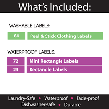 All labels can be removed with a bit of effort, and won't leave behind a sticky residue. Three Name Labels Pack Leelee Labels