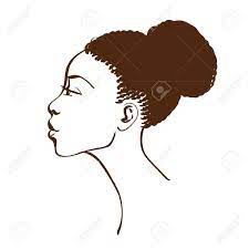 African American Hairstyles African Line Art
