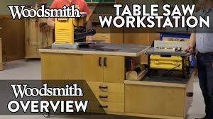 Extension tables for tablesaws make woodworking easier, but they sure eat up a lot of precious floor space. All In One Table Saw Workstation Youtube