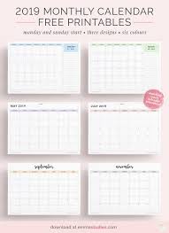 Free 2019 Monthly Landscape Calendar Printableshere Is A Selection Of 2019 Monthly Printable Calendar Landscape Calendar Printables Monthly Calendar Printable