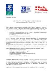 De soutien à un événement. Note Instruction Conseil General De Haute Savoie