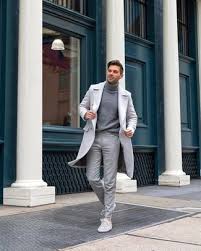 Grey Suede Low Top Sneakers With Grey Turtleneck Outfits For Men 2 Ideas Outfits Lookastic