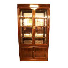 Sn4131 fine french antique display cabinet in rosewood, having marble top above swag decorated frieze and bevelled edge glass door antique scottish victorian satinwood inlaid rosewood display cabinet. Rosewood Display Cabinet With Natural Finish Lk40x40x78bc