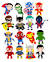 Cutout Superhero Printables