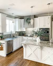 Green cabinetry with gold hardware. 400 Farmhouse Kitchen Design Ideas Wayfair