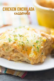 Chicken Enchilada Casserole Creamy Cheesy Enchilada Perfection Recipe Cream Cheese Chicken Enchiladas Enchilada Casserole Chicken Enchilada Casserole