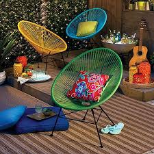 This Hip Retro Pear Shaped Acapulco Accent Chair Is Just The Right Amount Of Casual When It 39 S Yellow Accent Chairs Accent Chairs Blue Dining Room Chairs