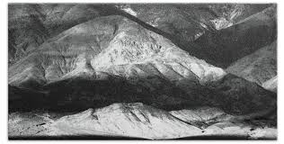 Mountains in Black and White Bath Towel
