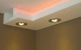 Led spots in styroporstuck für deckenbeleuchtung. Stuck Led Beleuchtung Profil Zierprofil