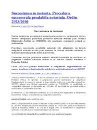We did not find results for: Succesiunea In Instanta Procedura Prealabila