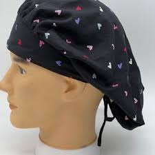 Shabby Chic Bouffant Surgical Cap Bakers Cap/chef Cap/anesthesist Scrub  Cap/vet Scrub Hat/or/rn Scrub Cap/dental Scrub Cap