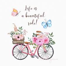 Watercolor vintage bicycle with box of flowers. Floral Bicicleta Arte Acuarela Impresion Instant Descargar La Etsy In 2021 Bicycle Art Print Bicycle Art Tulip Wall Art