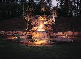 Waterfall Lighting Outdoor Lighting Garden Lighting Led Garden Lights