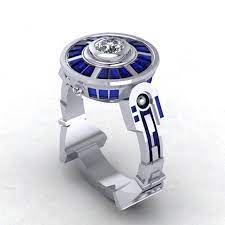 This Droid Is For Sale R2d2 Engagement Ring Awesome Geeky Wedding Rings Star Wars Star Wars Wedding