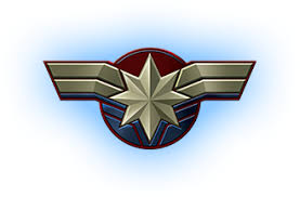 Logo of 2019 film 'captain marvel'. Captain Marvel Superhelden Spielzeug Spiele Videos Marvel