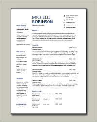 Check out these teaching résumé examples and templates for some quick and easy inspiration in your job hunt, and find the perfect sample cv. English Teacher Resume Template Cv Examples Teaching Academic School Tutor Job Description