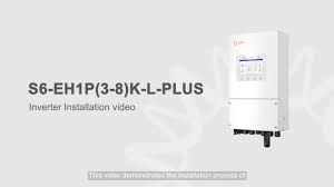 S6-EH1P(3-8)K-L-PLUS #Solis Inverter Installation video - YouTube