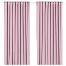 Majgull Room Darkening Curtains 1 Pair Light Pink 57x98 Ikea In 2020 Room Darkening Curtains Curtains Block Out Curtains