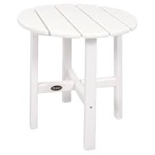 Buydirect provides comprehensive information about your query. Trex Outdoor Furniture Cape Cod 18 In Classic White Round Plastic Outdoor Patio Side Table Txrst18cw The Home Depot